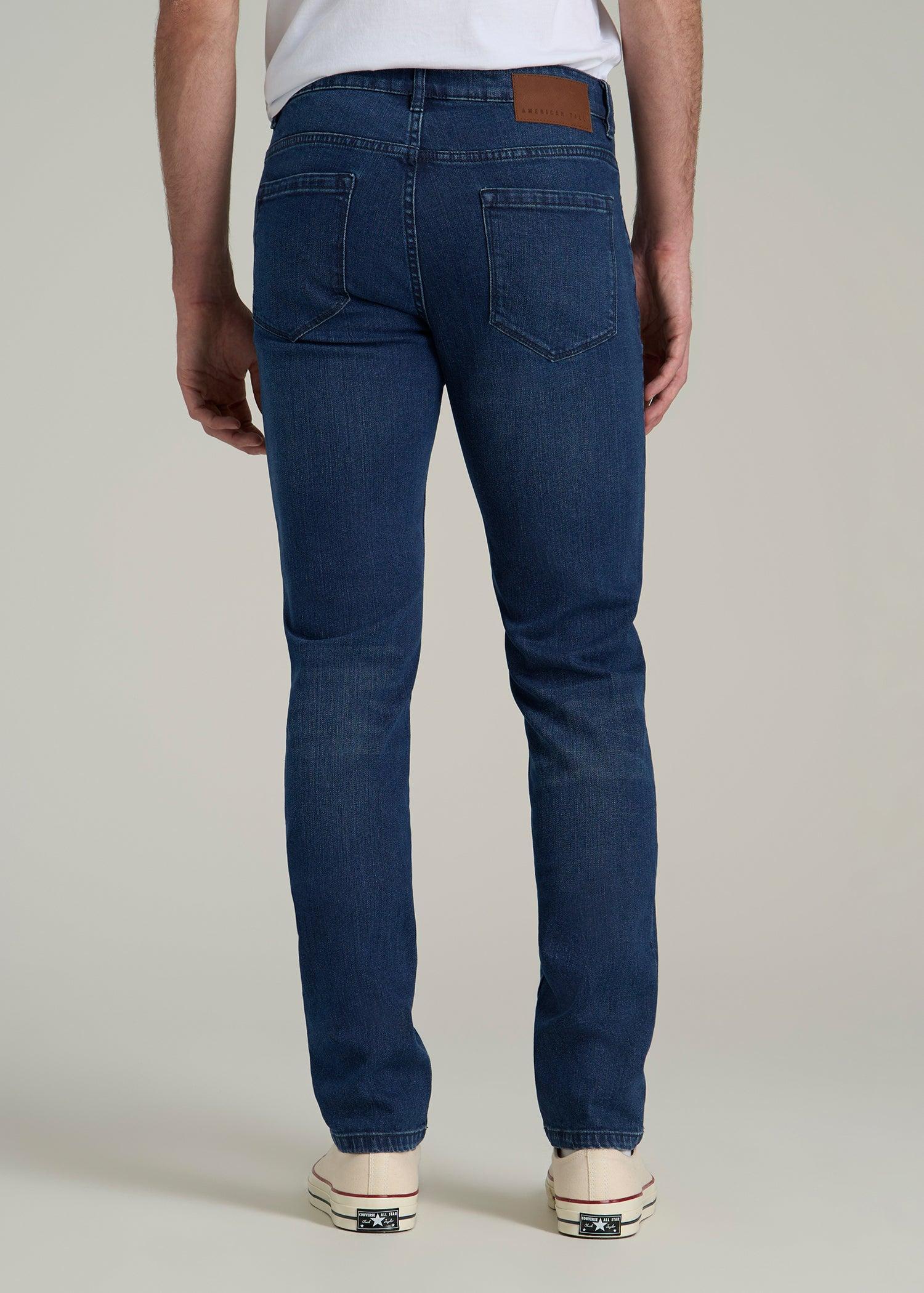 Dylan Slim Fit Jeans for Tall Men in Atlantic Blue Product Image