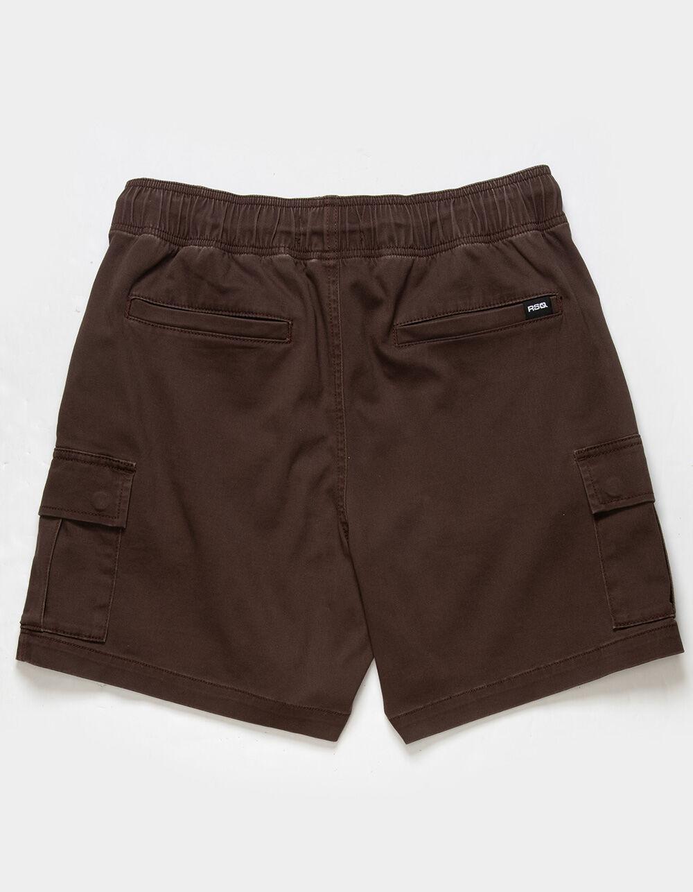 RSQ Mens Cargo Twill Pull On Shorts - COFFEE Product Image