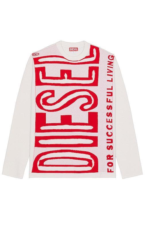 Diesel Floyd Sweater in White Product Image