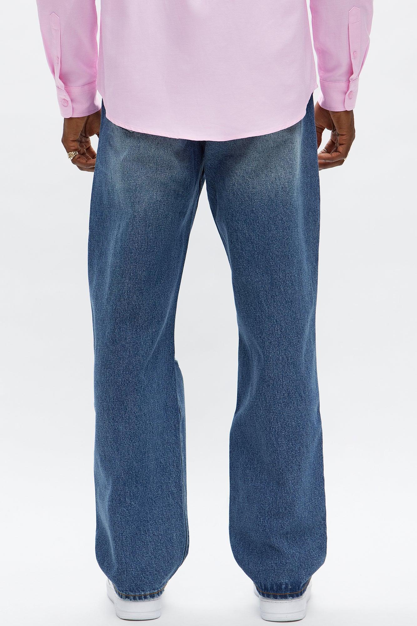 Straight Get To Know Me Ripped Jeans - Dark Wash Male Product Image