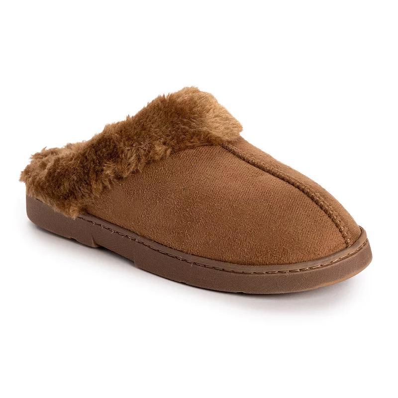 MUK LUKS Polysuede Women's Slippers, Size: Medium, Brown Brown Product Image