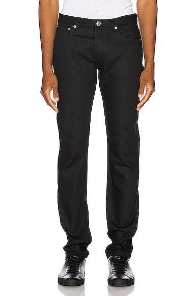 A. p.c. Petit New Standard Slim Fit Jeans in Black Product Image