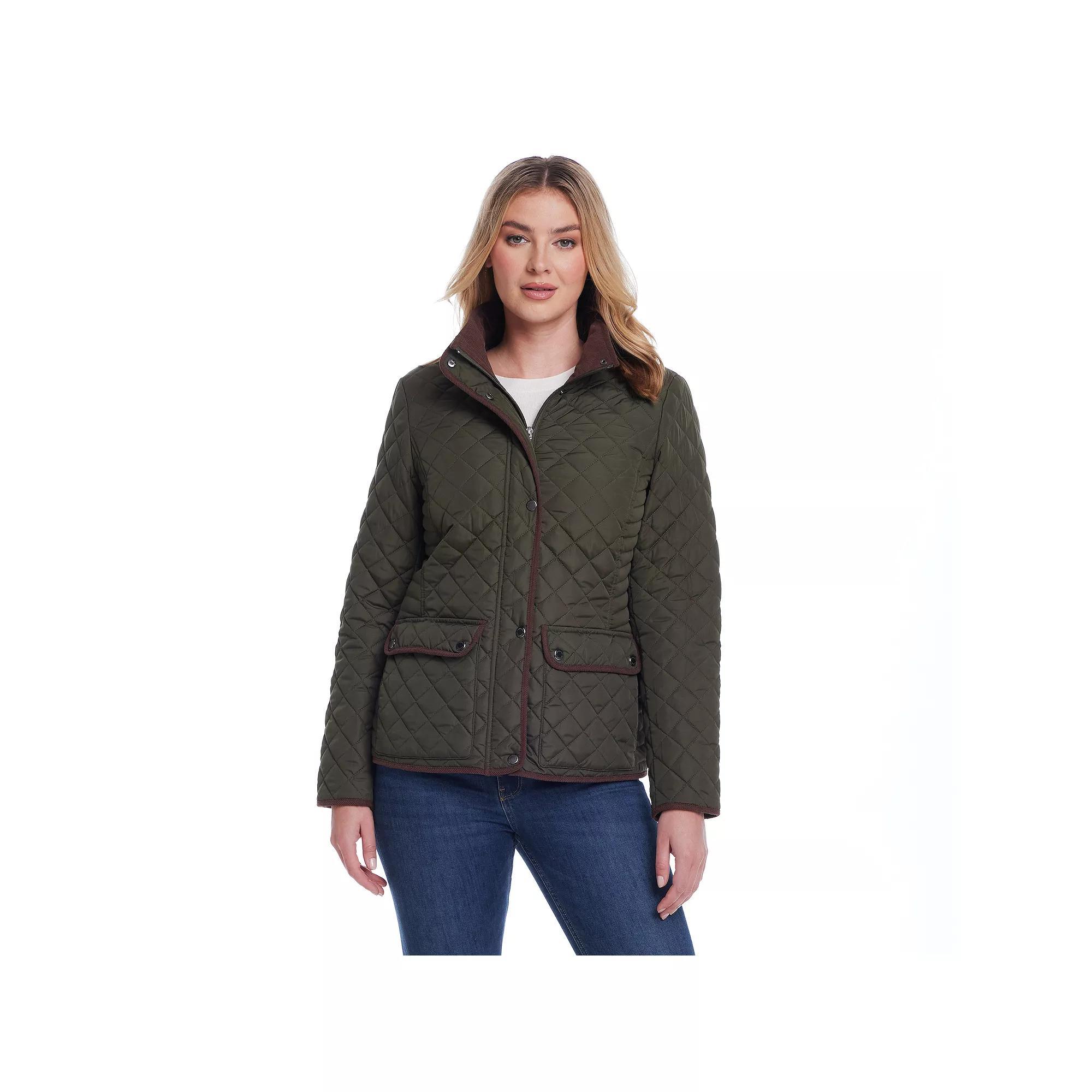 Women's Weathercast Quilted Barn Jacket, Size: Large, Red Pepper Product Image