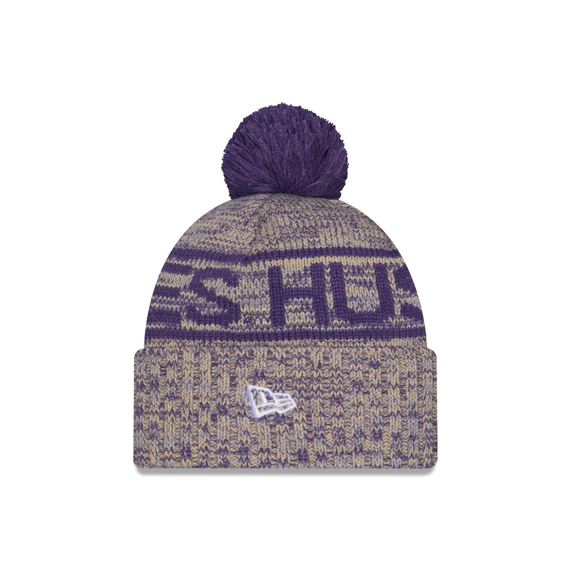 Washington Huskies Cold Weather Pom Knit Hat Male Product Image