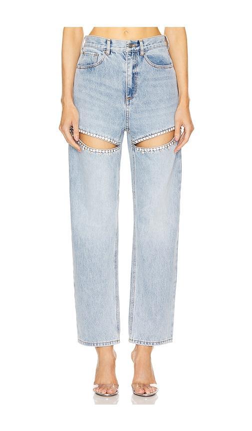 Crystal Slit Jean AREA Product Image