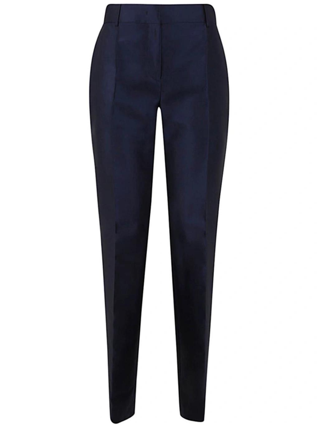 ALBERTA FERRETTI Mikado Trouser Clothing In Blue Product Image