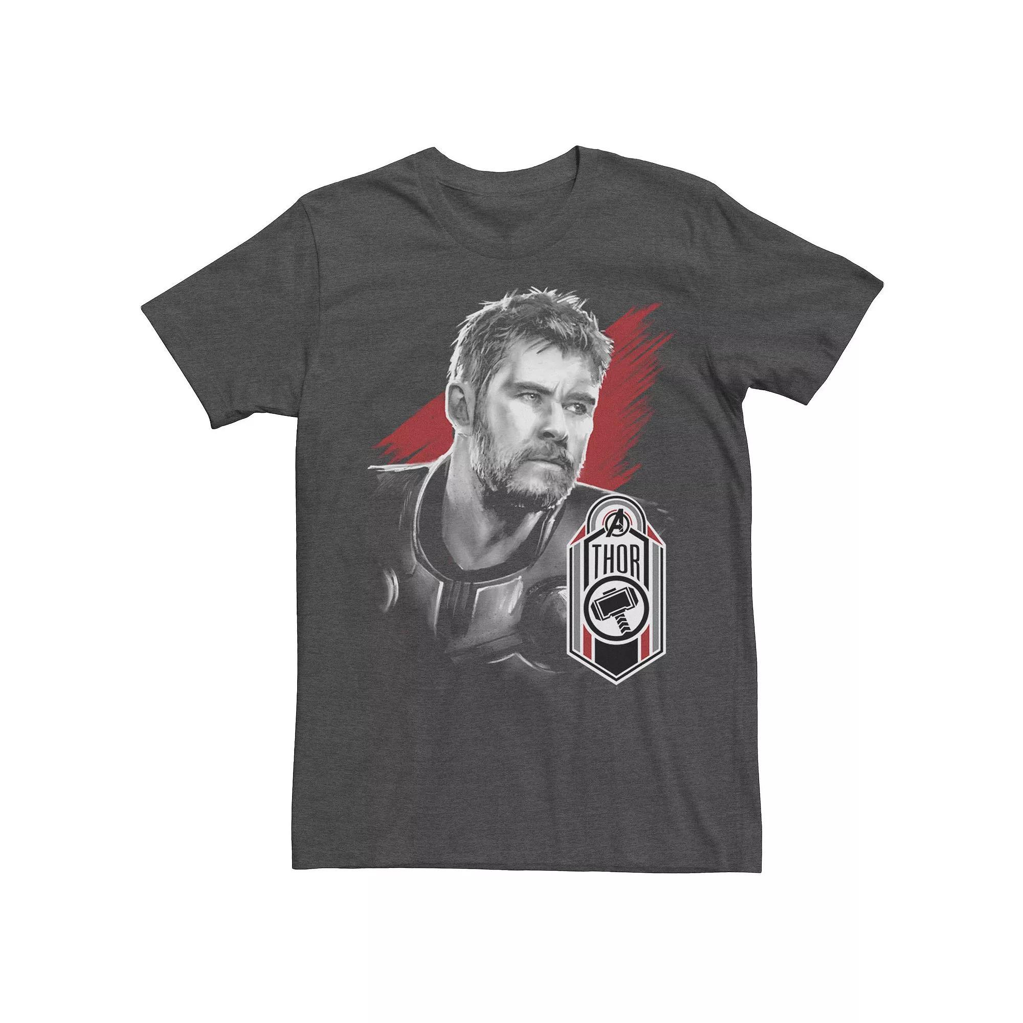 Men's Marvel Avengers Endgame Thor Tag Poster Tee, Size: XXL, Grey Heather Product Image