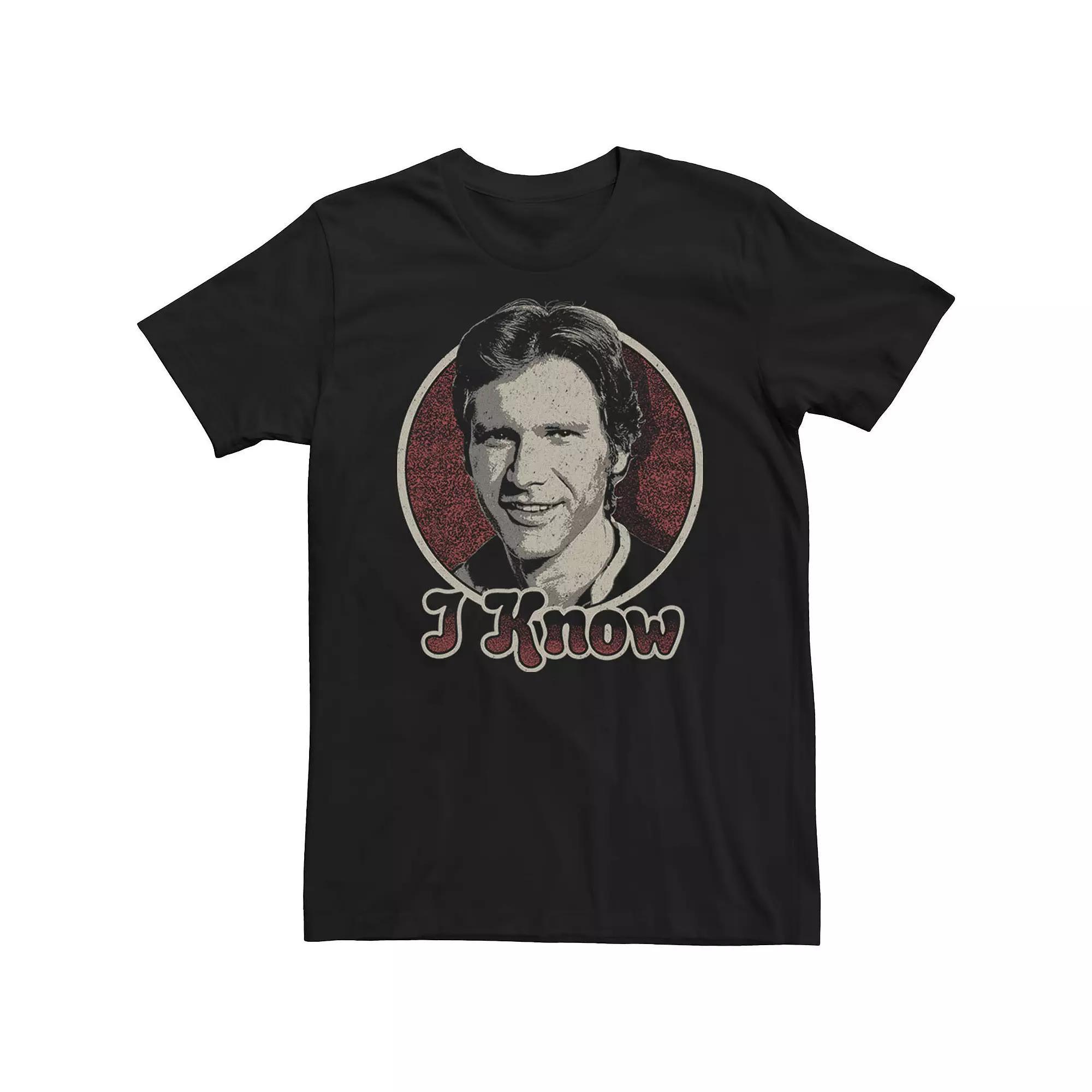 Men's Star Wars Han Solo He Knows Tee, Size: XL, Black Product Image
