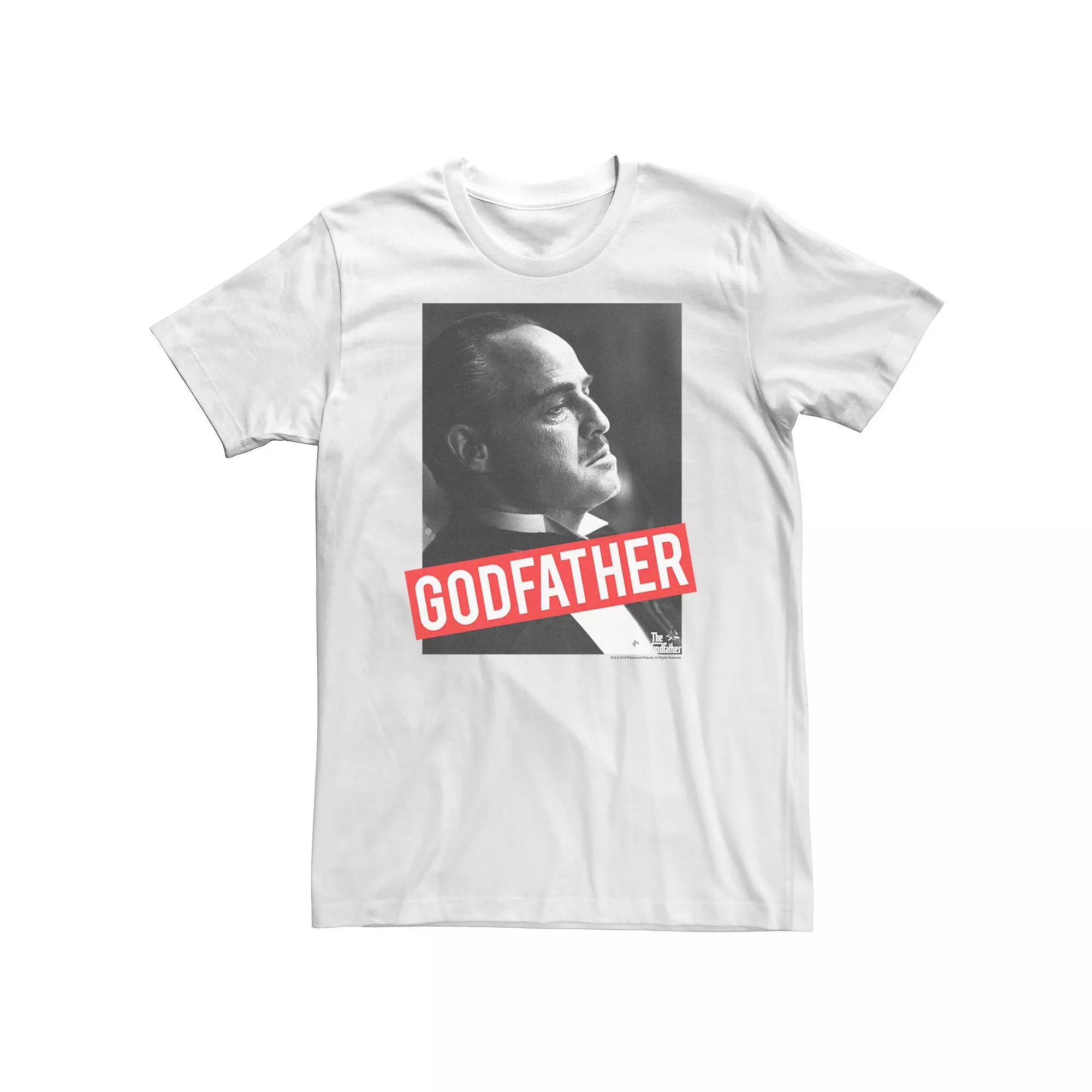 Big & Tall The Godfather The Don Classic Portrait Tee, Men's, Size: 3XL Tall, White Product Image