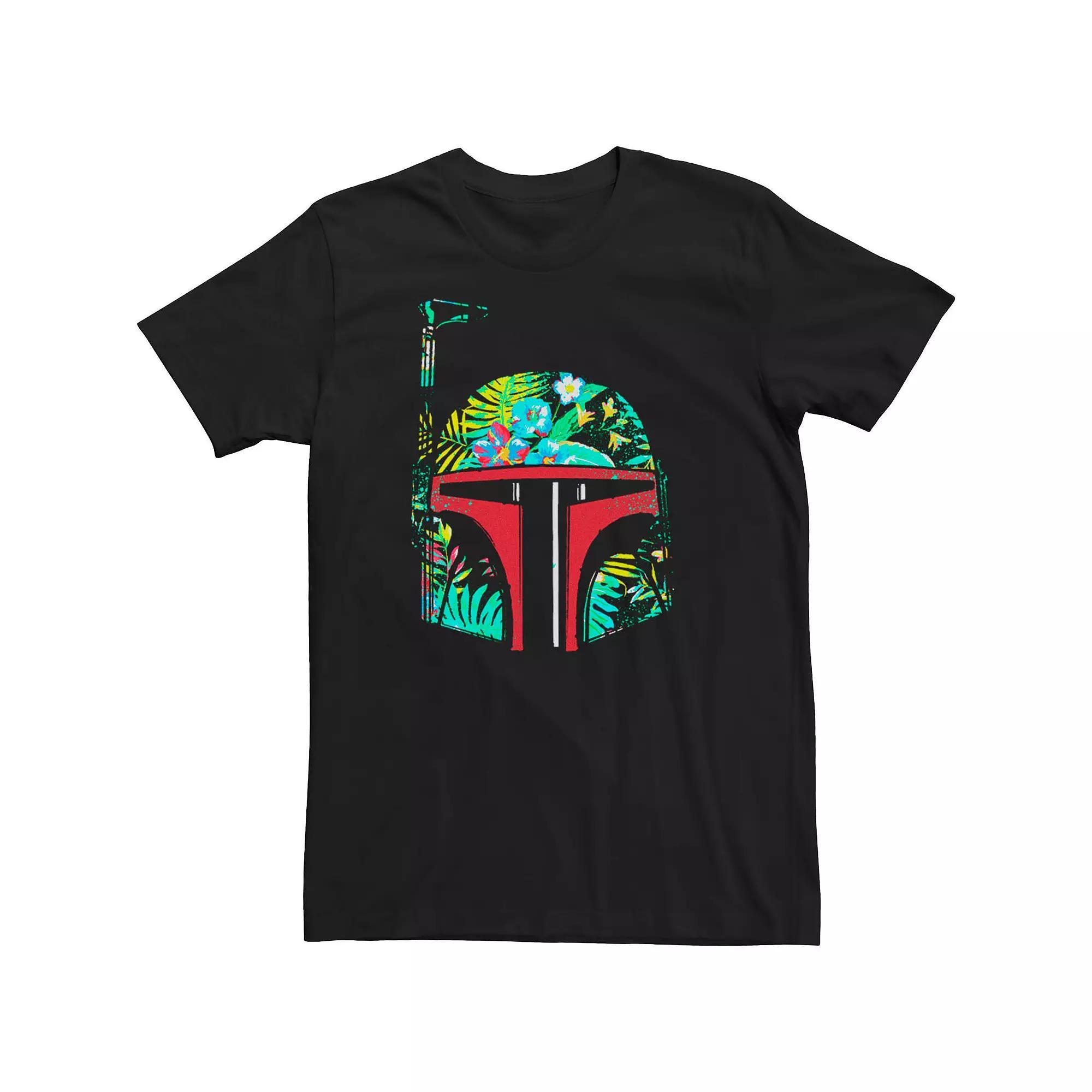 Big & Tall Star Wars Hawaiin Bobba Tee, Men's, Size: 5XL, Black Product Image