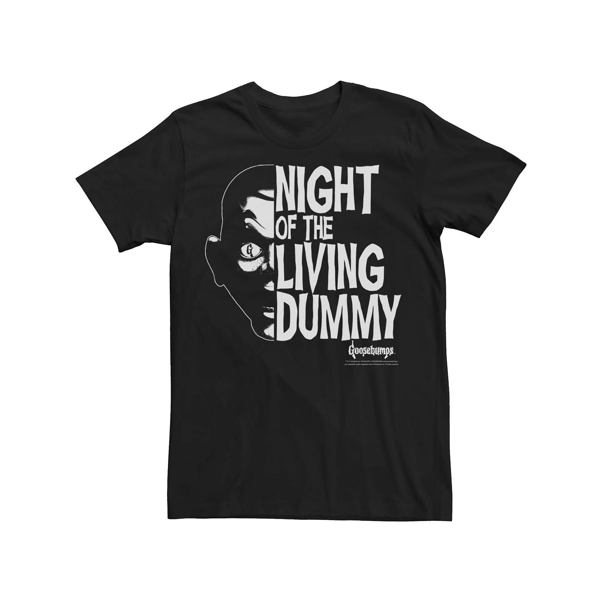 Men's Goosebumps Night Of The Living Dummy Poster Tee, Size: Large, Black Product Image