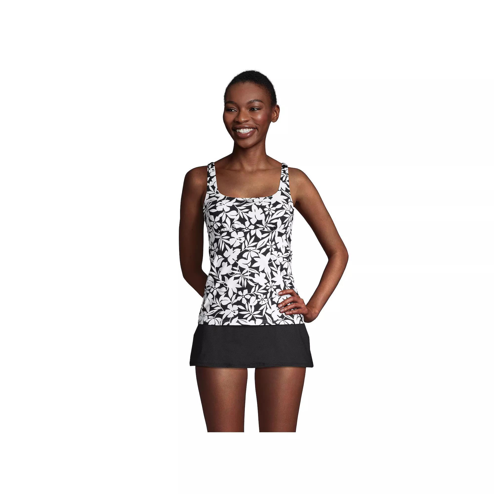 Womens Lands End DD-Cup UPF 50 Squareneck Underwire Tankini Top Product Image