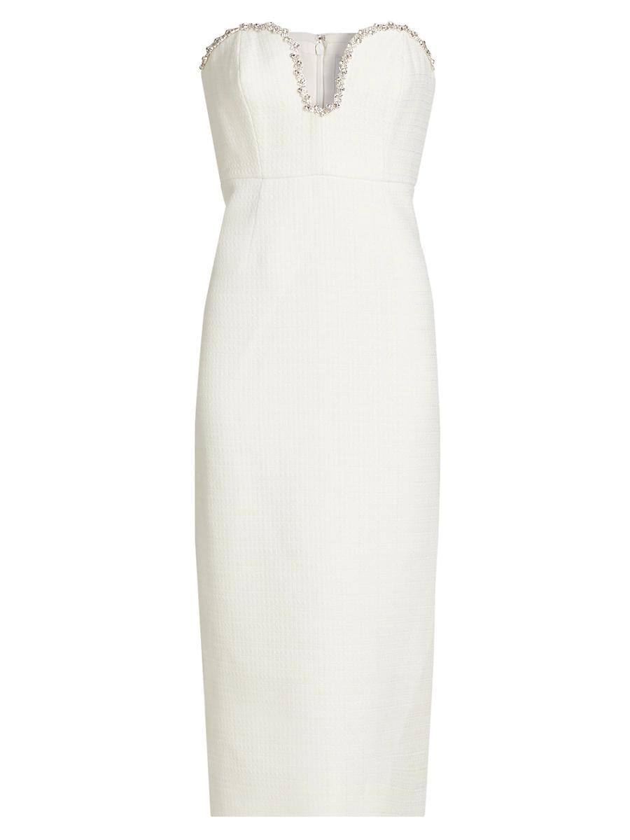 Womens Emelia Boucle Strapless Dress Product Image