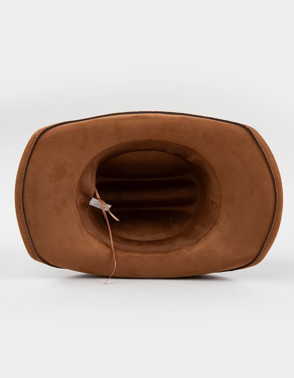 Heart Belted Womens Cowboy Hat - BROWN Product Image