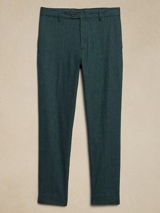 Tailored-Fit Linen-Blend Trouser Product Image
