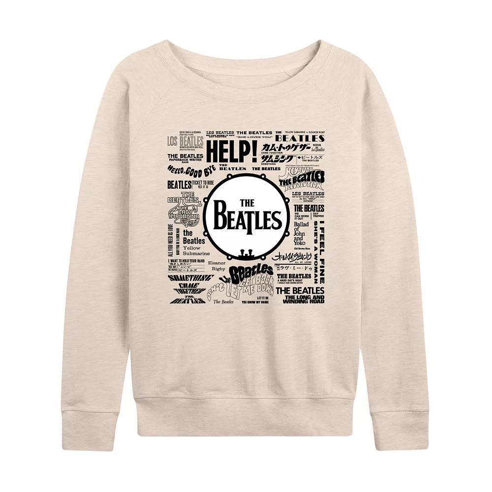 Womens The Beatles Singles French Terry Long Sleeve Tee Product Image