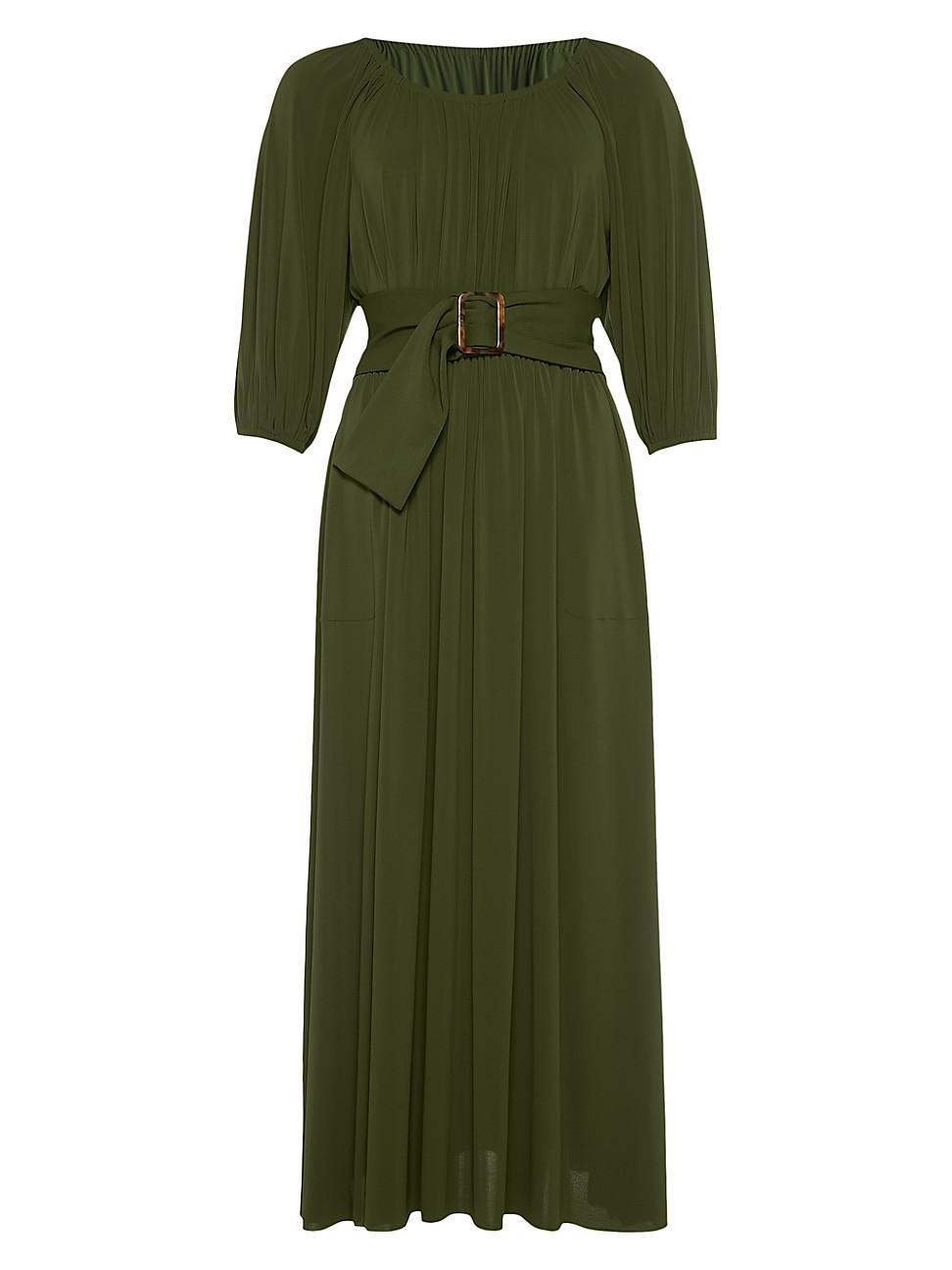 Womens Gabriela Belted Long Dress Product Image