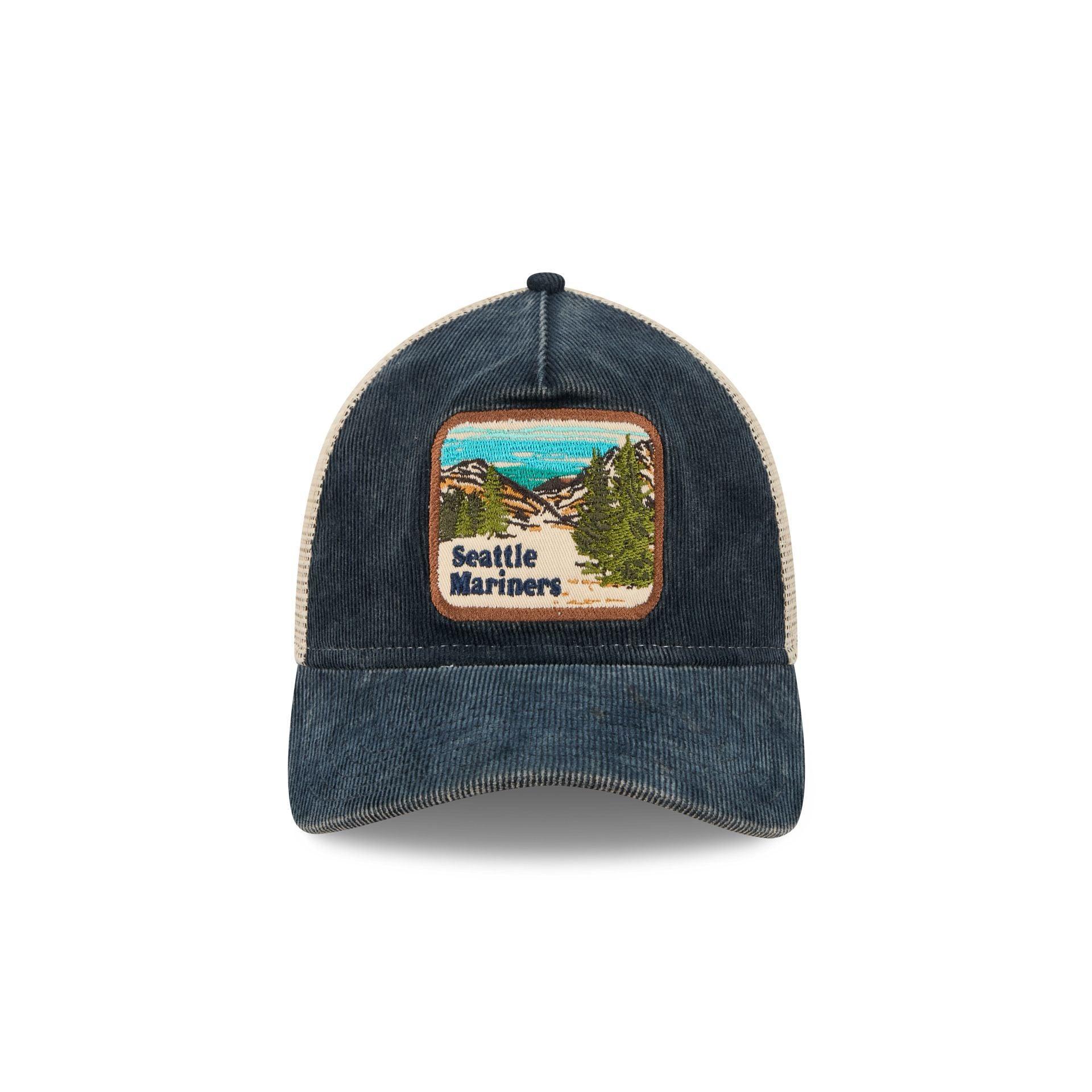 Seattle Mariners Vintage Landscape 9TWENTY A-Frame Trucker Hat Male Product Image