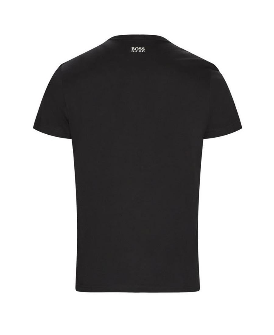 HUGO BOSS T-shirt With Round Neck And Short Sleeves In Black Product Image