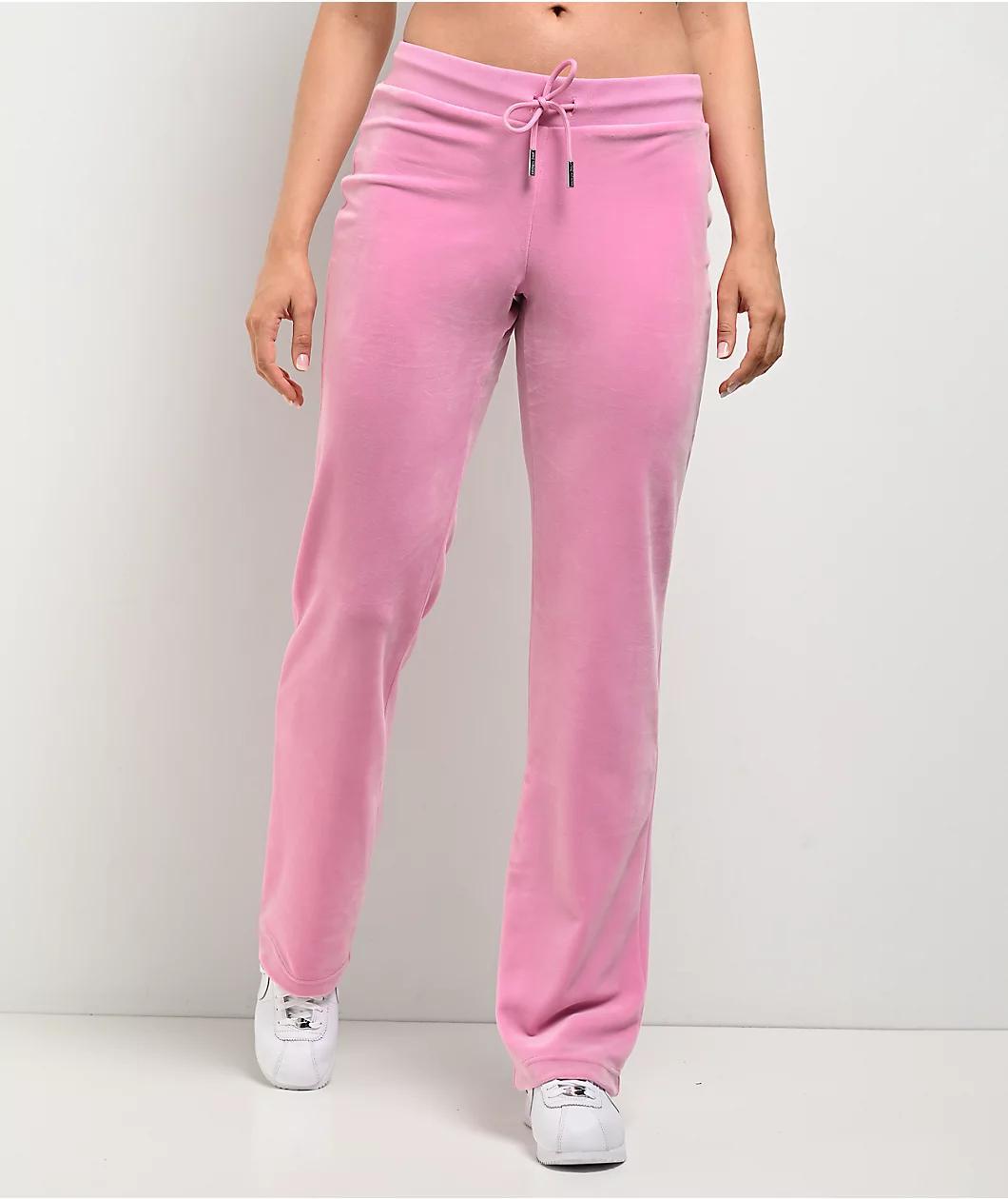 Juicy Couture OG Big Bling Fanciful Velour Track Pants Product Image
