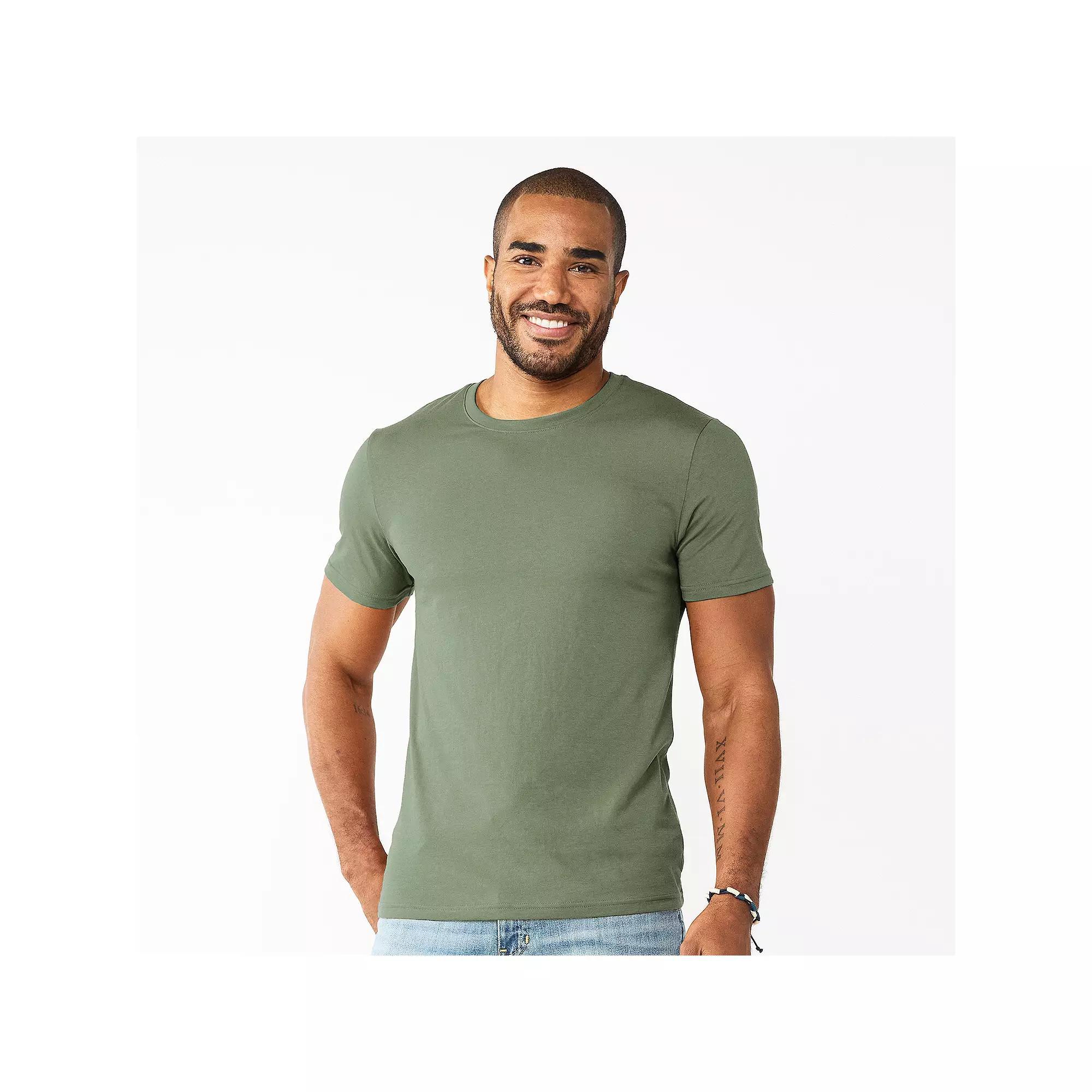 Men's Sonoma Goods For Life® Supersoft Crewneck Tee, Size: Medium, Deep Blue Product Image