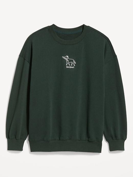 SoComfy Oversized Graphic Sweatshirt Product Image