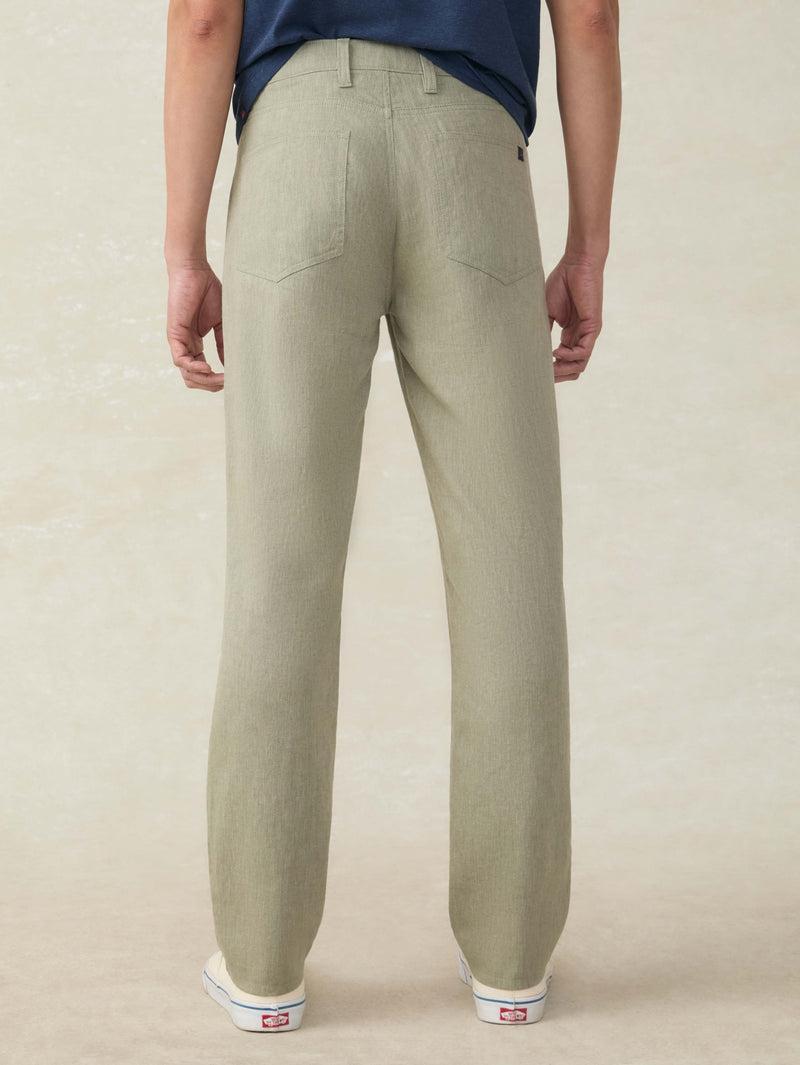 Movement™ Linen 5-Pocket Pant - Sage Cliff Product Image