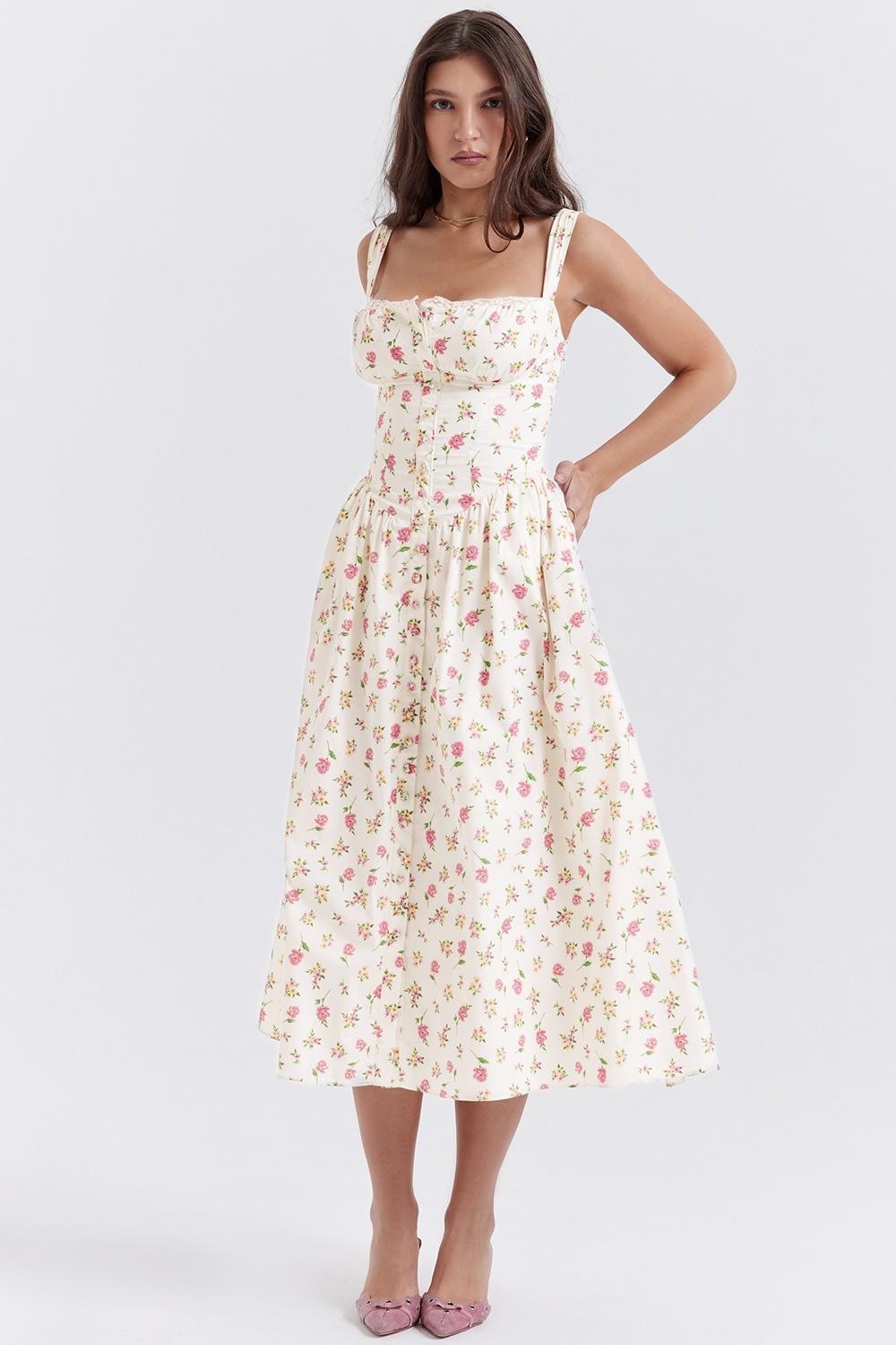 Tatiana Rose Print Midi Sundress Product Image