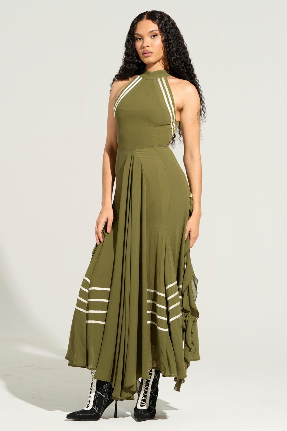 NO RISK NO FUN CHIFFON MAXI DRESS Product Image