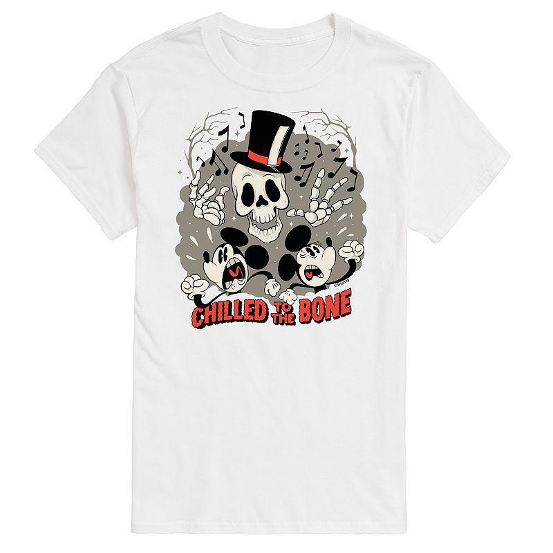 Disney's Mickey Mouse Men's Chilled To The Bone Graphic Tee, Size: Large, White Product Image