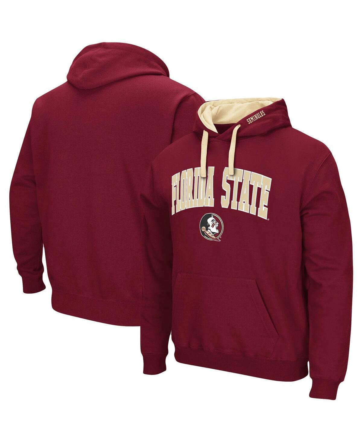 Men's Colosseum Navy Michigan Wolverines Big & Tall Arch & Logo 2.0 Pullover Hoodie, Size: 6XB, Blue Product Image