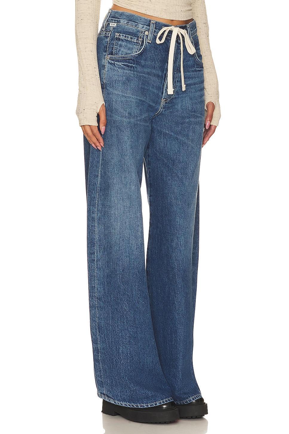 Citizens of Humanity Brynn Drawstring High Rise Wide Leg Jeans in Atlantis Product Image