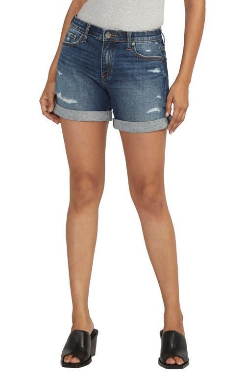 Jag Womens Alex Mid Rise Boyfriend Shorts Product Image