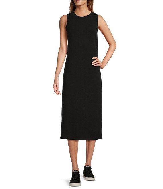 Antonio Melani Active Crew Neck Sleeveless Midi Sweater Dress Product Image
