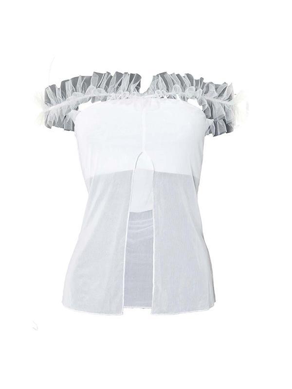 Solid Colour Split Sexy Tank Top Product Image