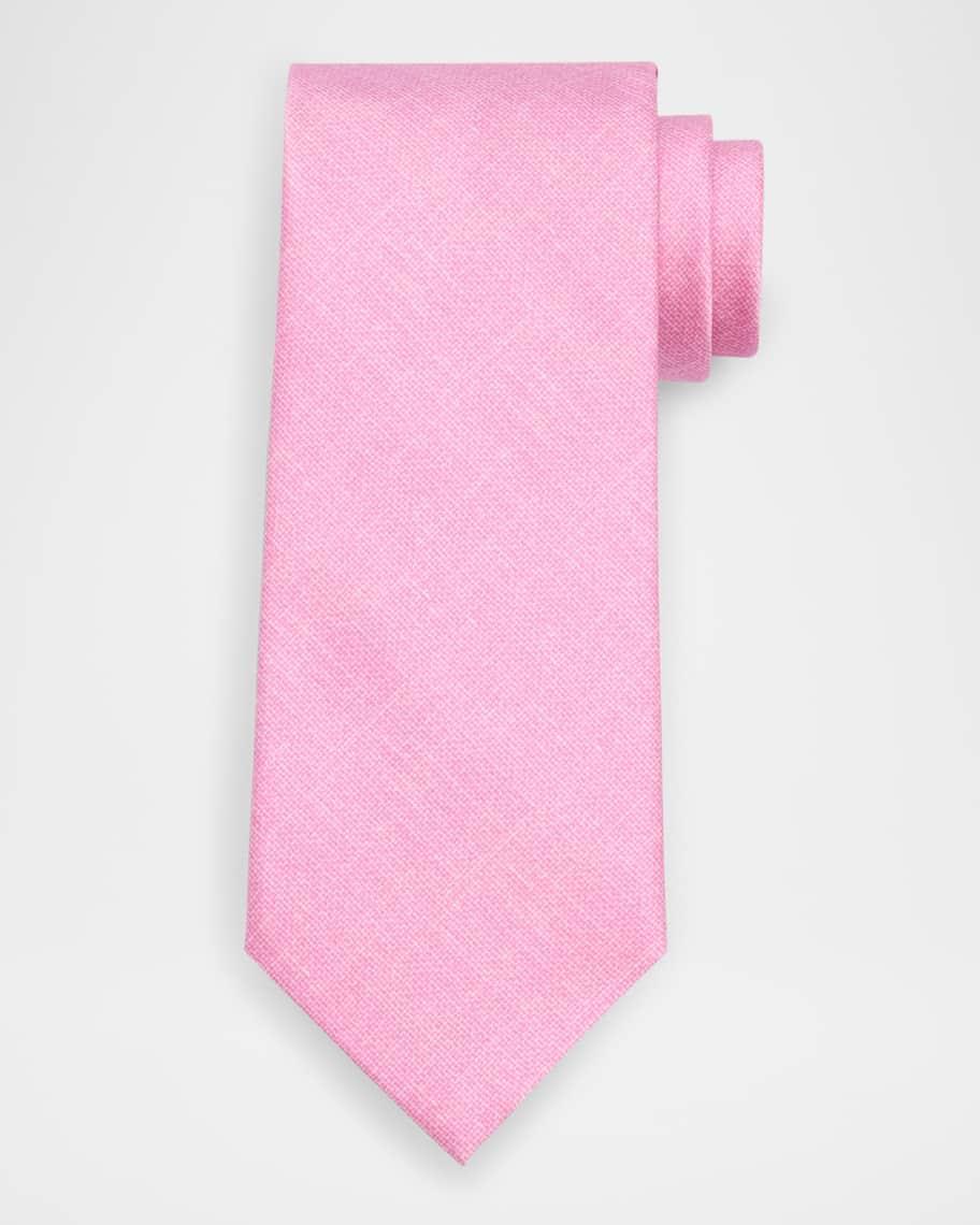 Mens Solid Silk Tie Product Image