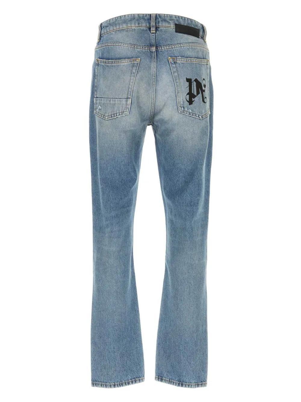 monogram-print jeans Product Image