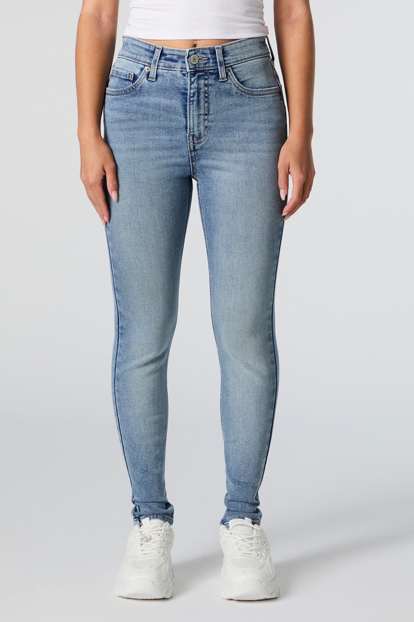 Medium Wash High Rise Skinny Jean Female Product Image