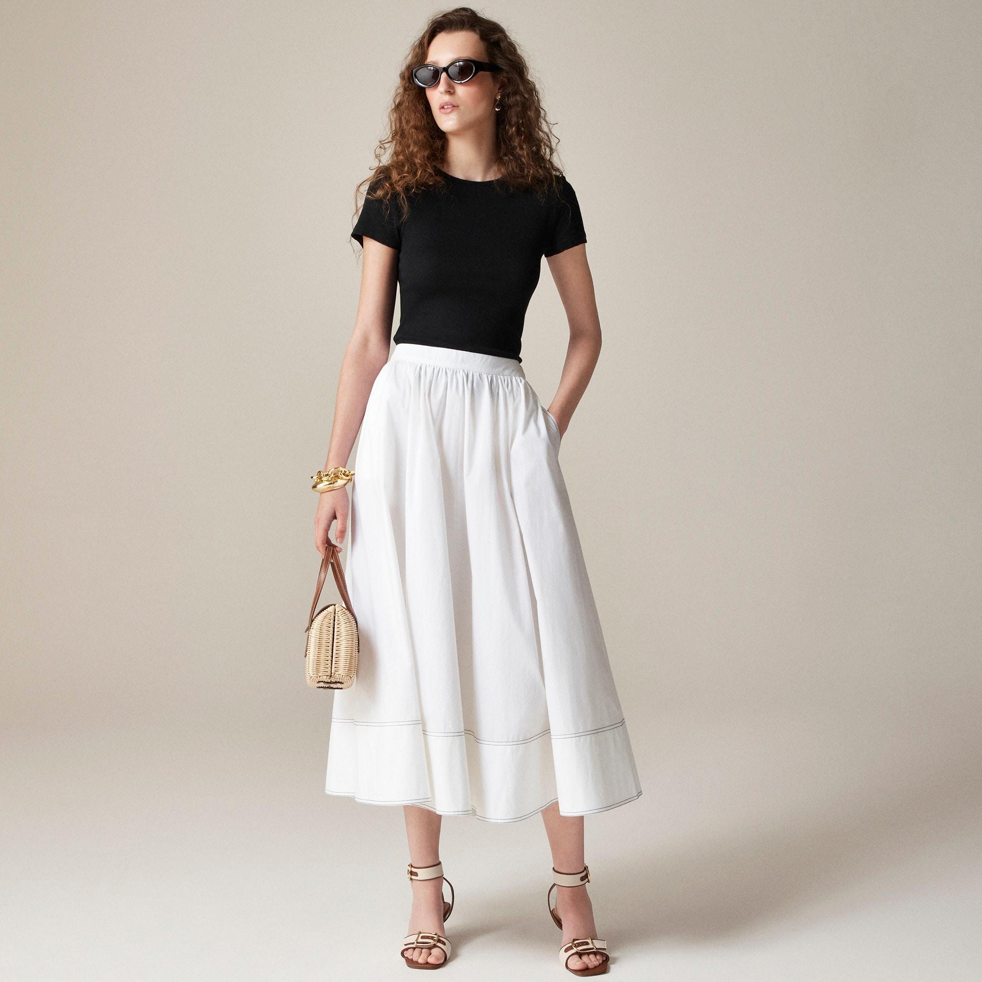 Fine rib short-sleeve T-shirt Product Image