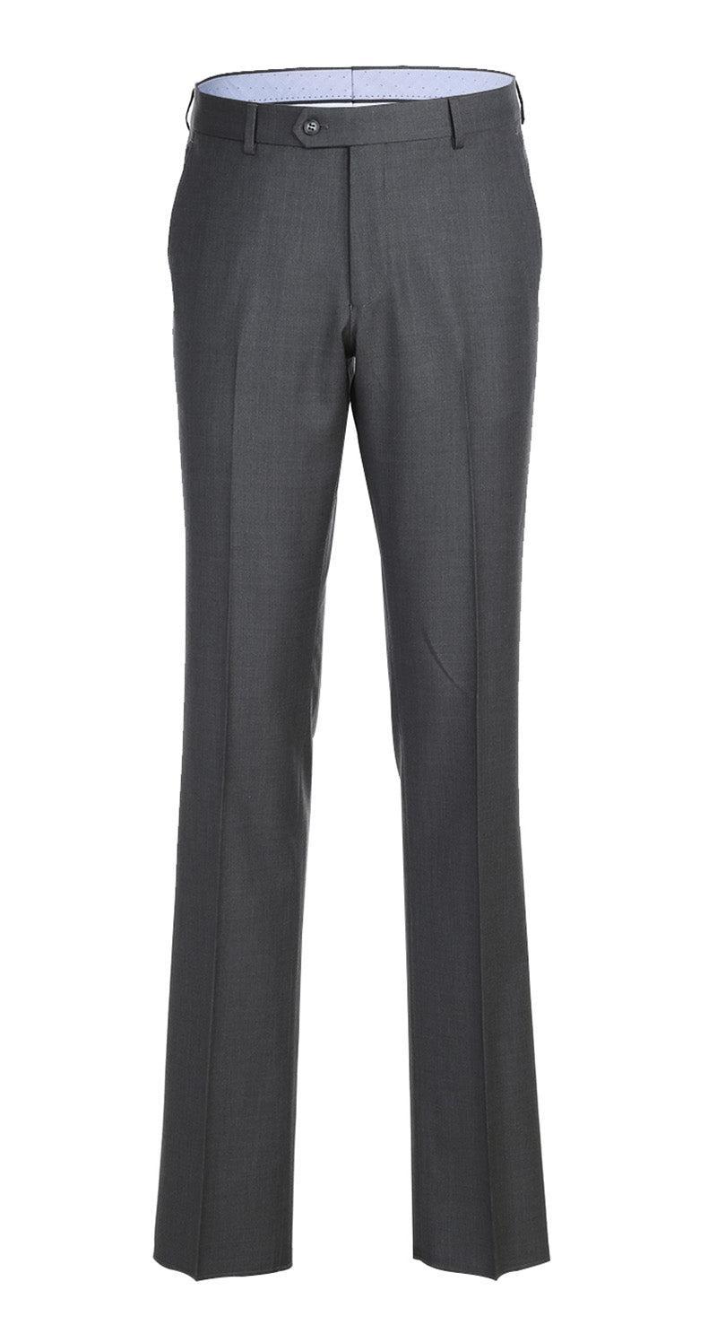 Half Canvas Wool Dress Suit Regular Fit 2 Piece in Gray Product Image