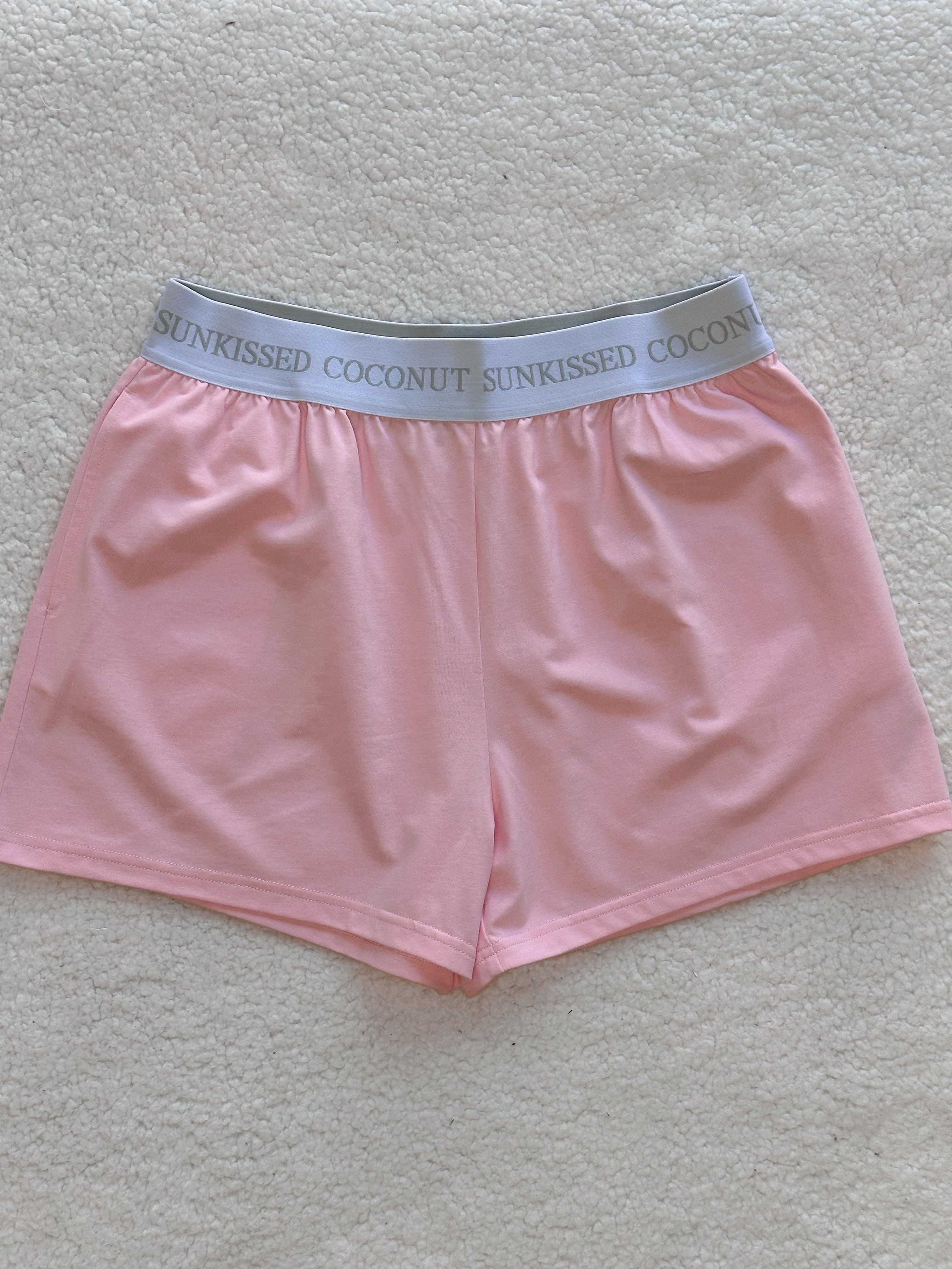 Blair Pink Basic Watercolor Embroider Tee Product Image