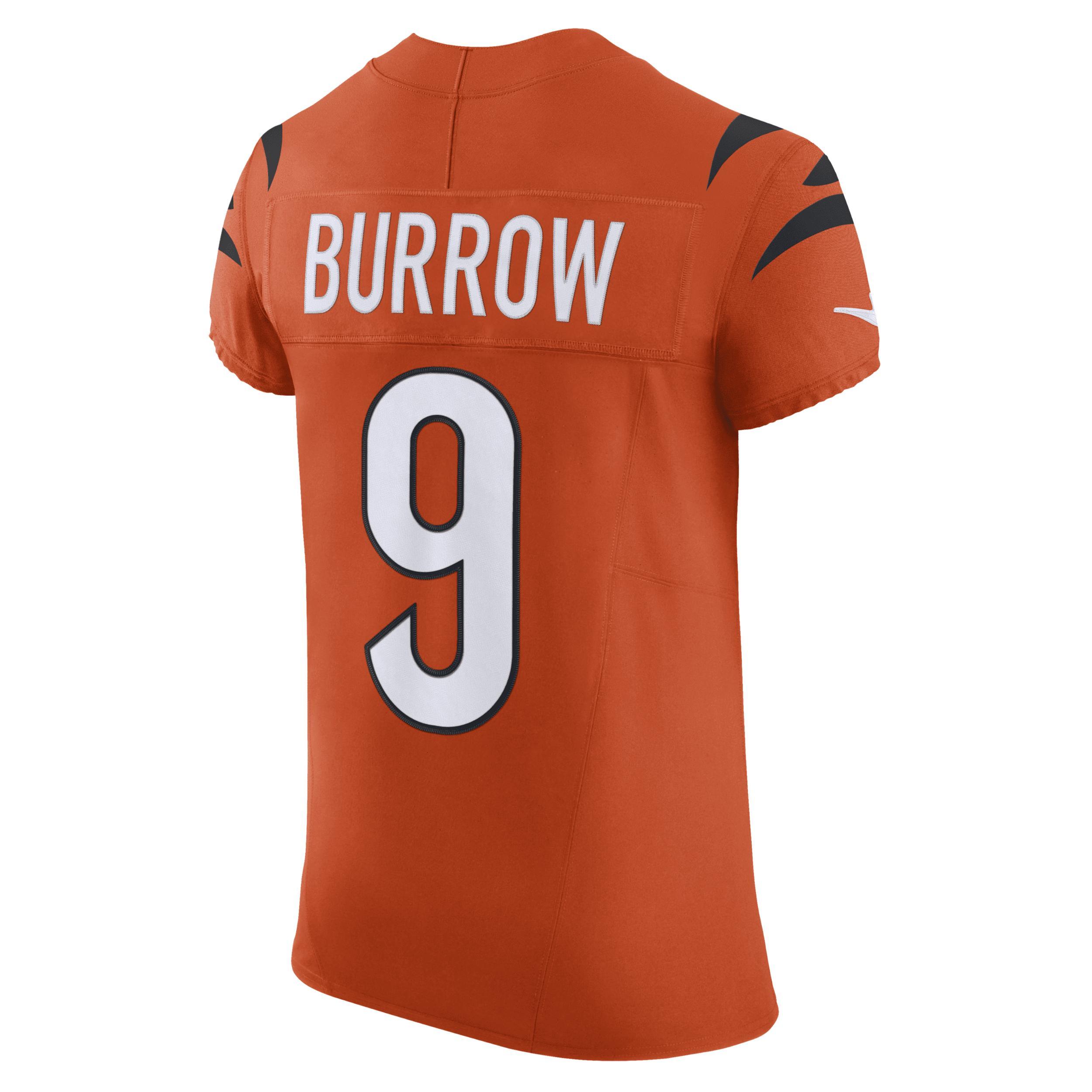 Men's Nike Joe Burrow Orange Cincinnati Bengals Vapor F.U.S.E. Elite Jersey, Size: 60 Product Image