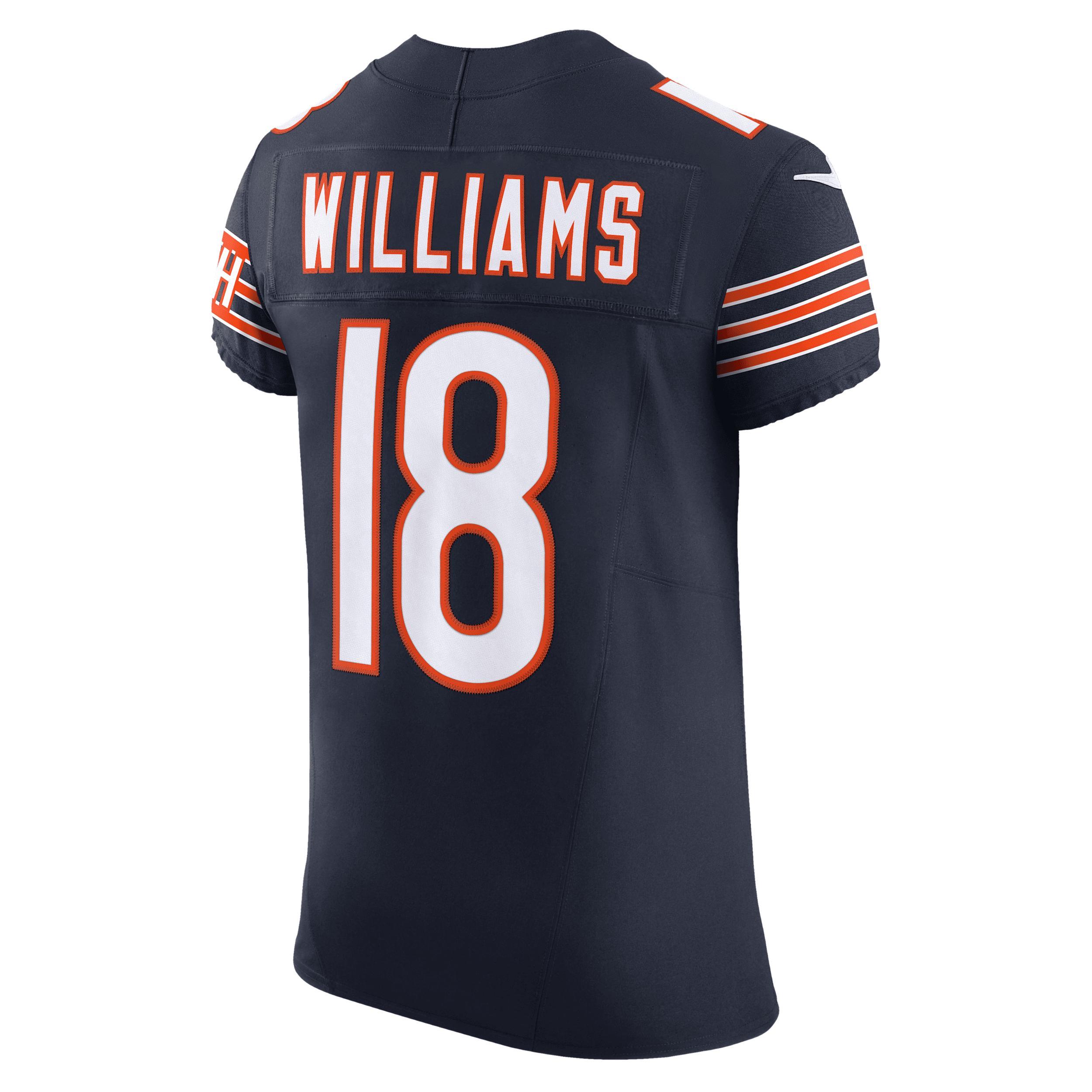 Men's Nike Caleb Williams Orange Chicago Bears Alternate Vapor F.U.S.E. Elite Jersey, Size: 40 Product Image