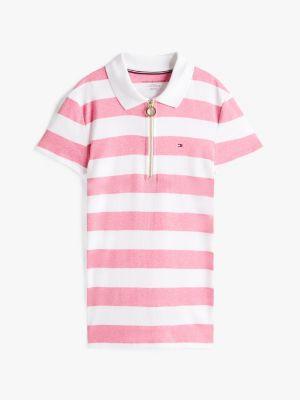 Slim Fit Rugby Stripe Zip Polo Product Image