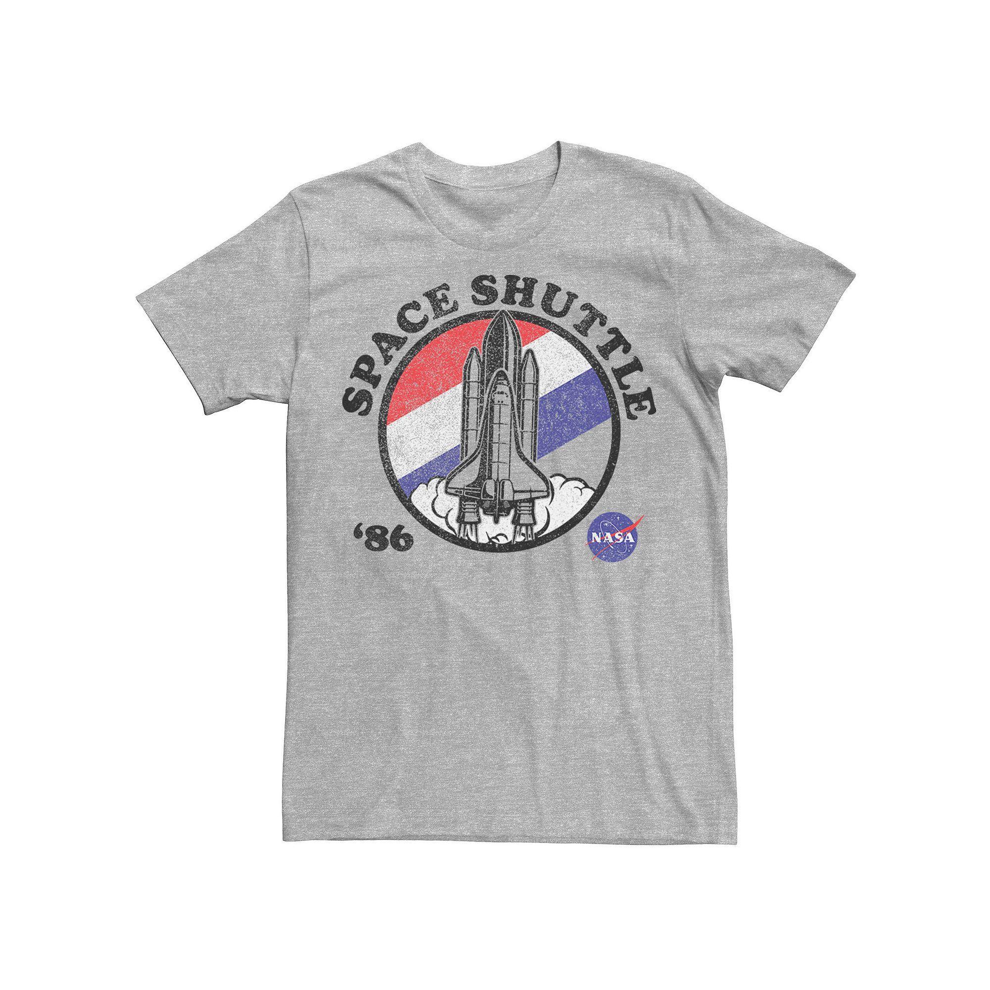Men's NASA Space Camp Red, White & Blue Tee, Size: Small, Grey Heather Product Image