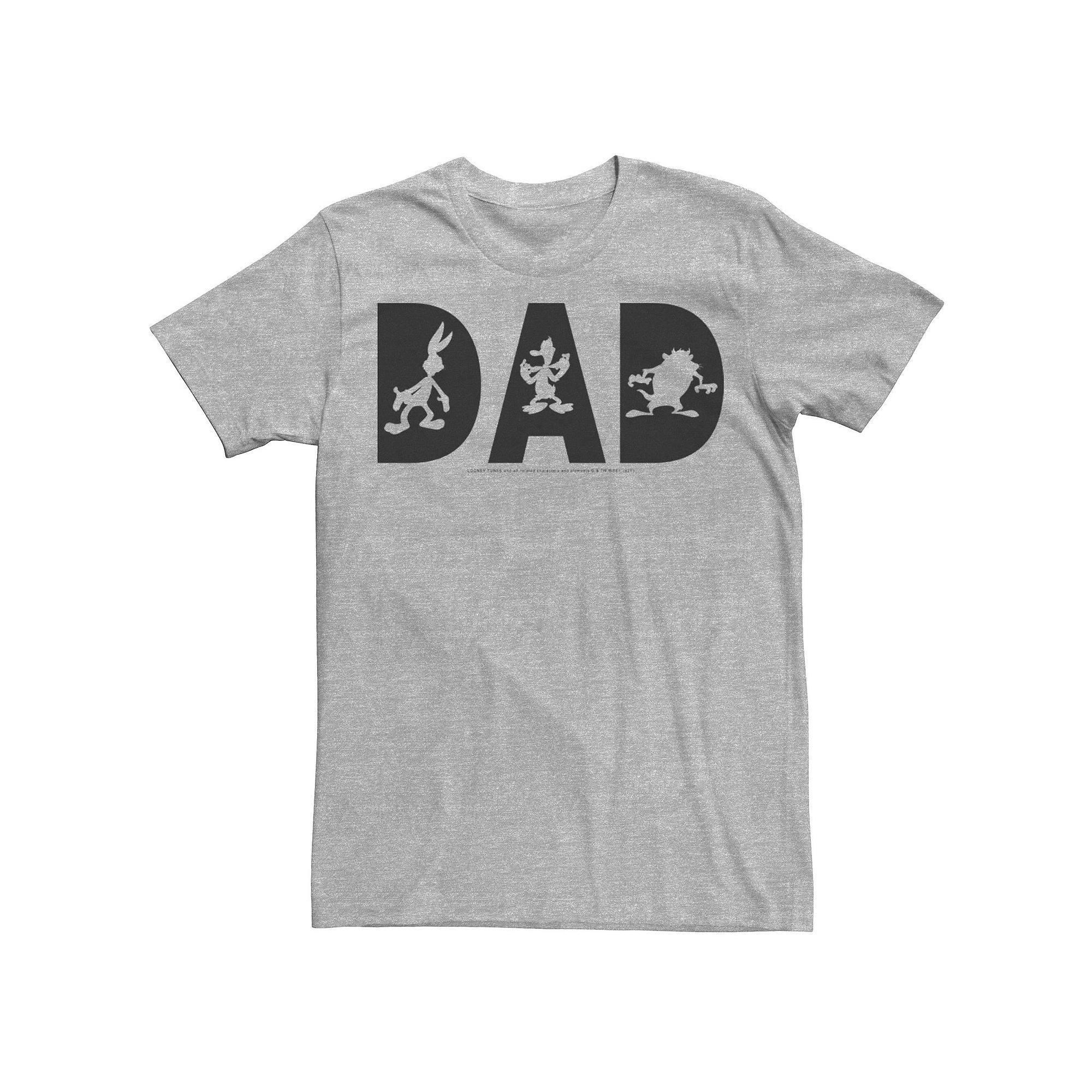 Men's Looney Tunes Dad Toons Tee, Size: Small, Athletic Grey Product Image