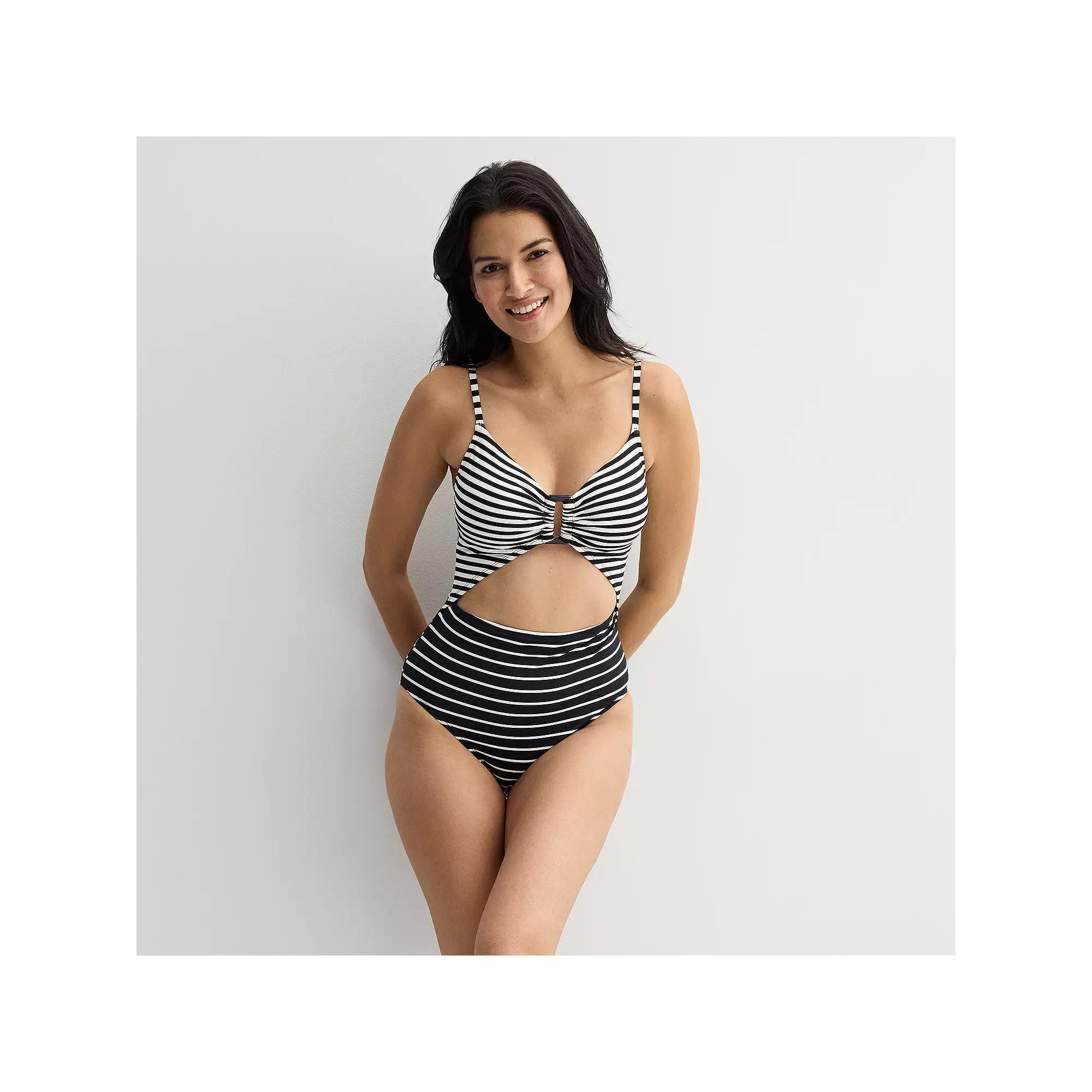 Women's Freshwater Cutout One-Piece Swimsuit, Size: Large, Pick Up Line Product Image