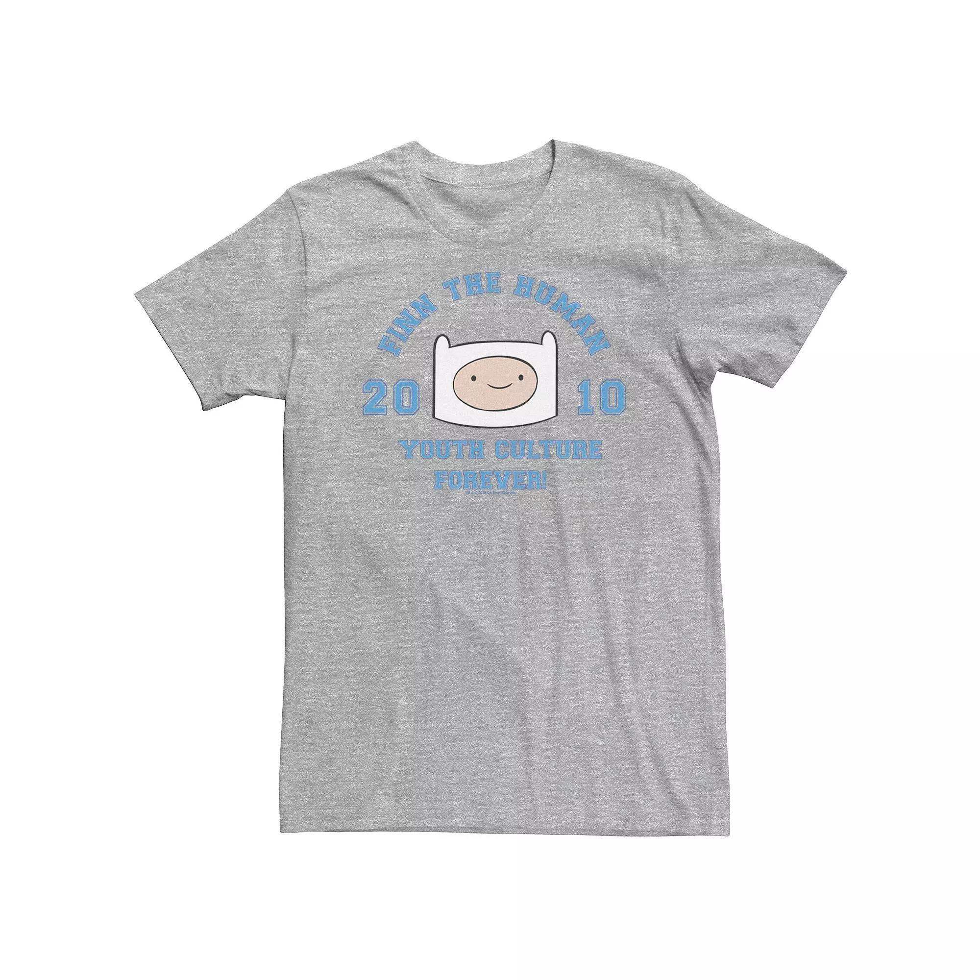 Big & Tall Adventure Time Finn The Human Youth Culture Forever Tee, Men's, Size: XXL Tall, White Product Image