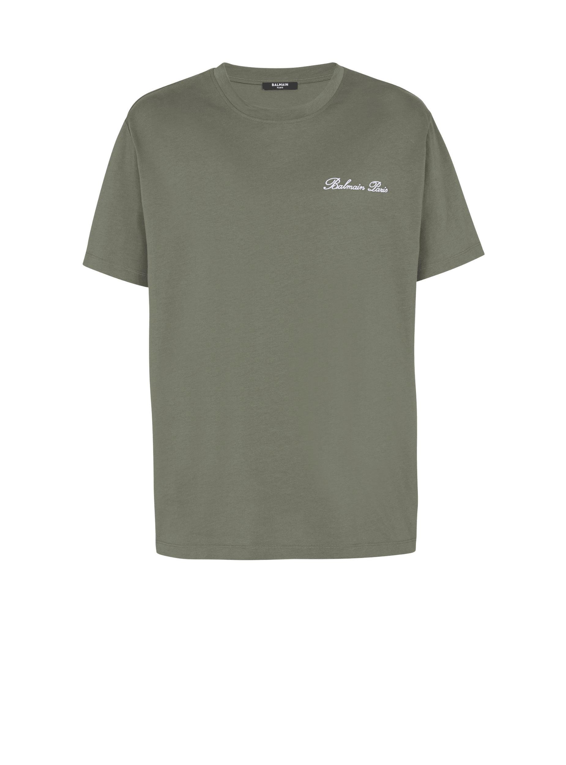 Loose T-shirt with Balmain Signature embroidery Product Image