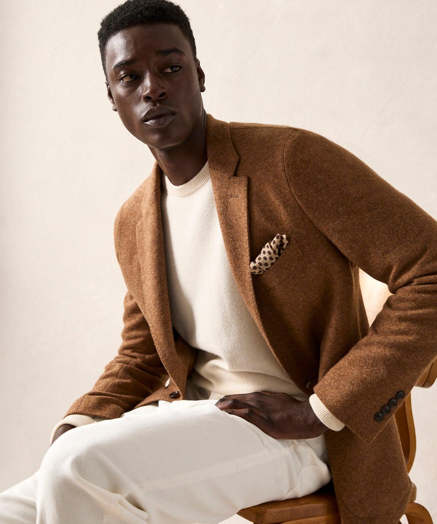 Italian Cashmere Sport Coat in Chestnut Product Image
